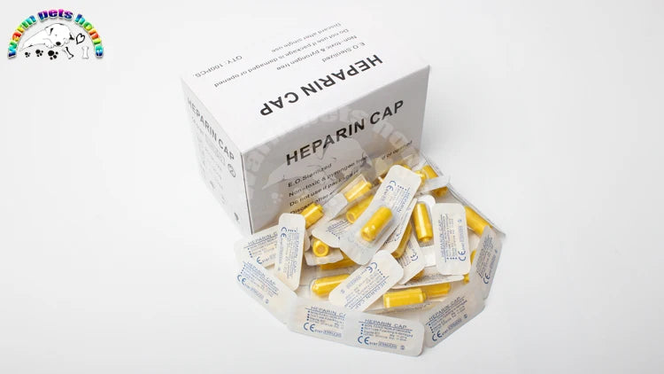 Disposable Heparin Cap IV Cannula Heparin Caps for Pet Animals Dog Cat Veterinary Supplies