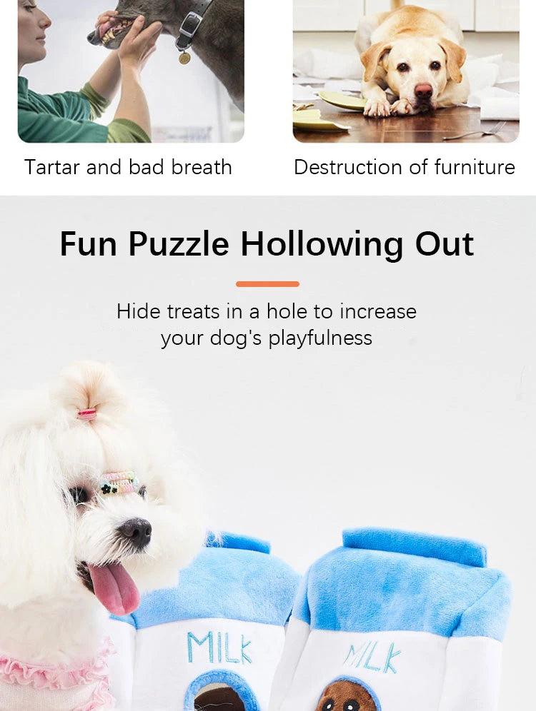 Pet Leakage Sniffing Toy Hide Food Puzzle Dog Training Interactive Sound Toy Suppleness There Elasticity Durable Pet Supplies
