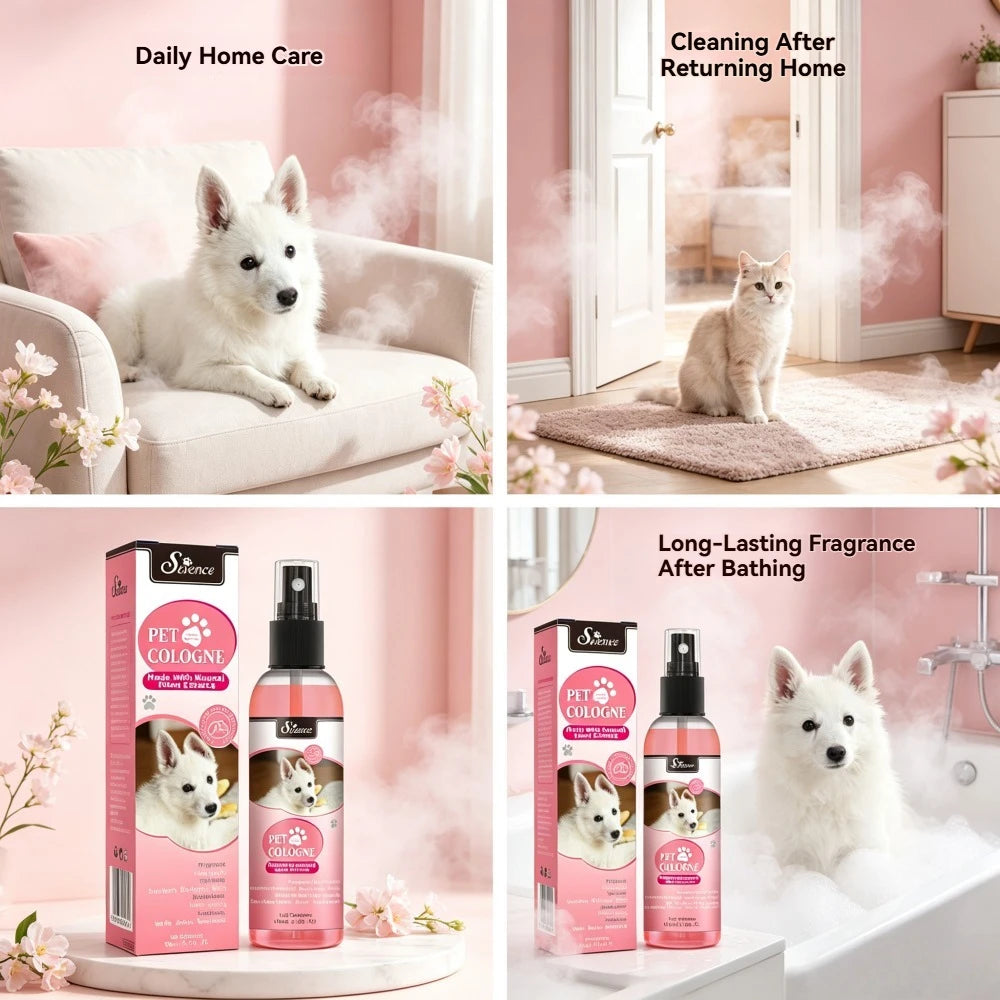 100ml Eco-Friendly Pet Perfume Deodorization and Odor Removal for Dogs and Cats Plastic Pet Environment Deodorant Supplies