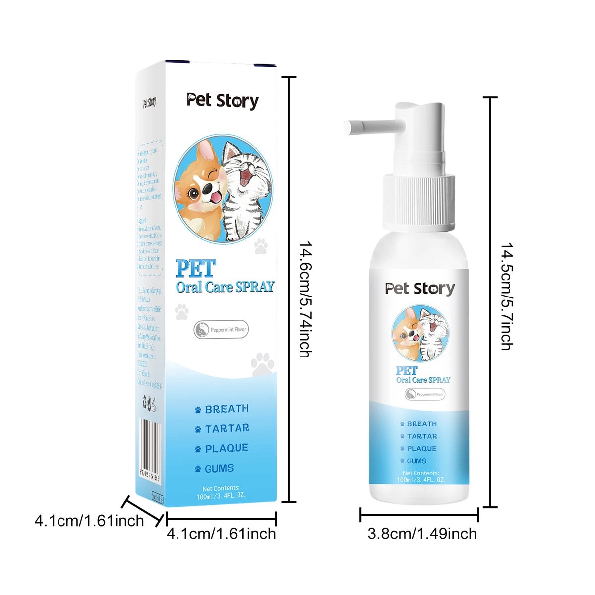 100ml Eco-Friendly Pet Perfume Deodorization and Odor Removal for Dogs and Cats Plastic Pet Environment Deodorant Supplies