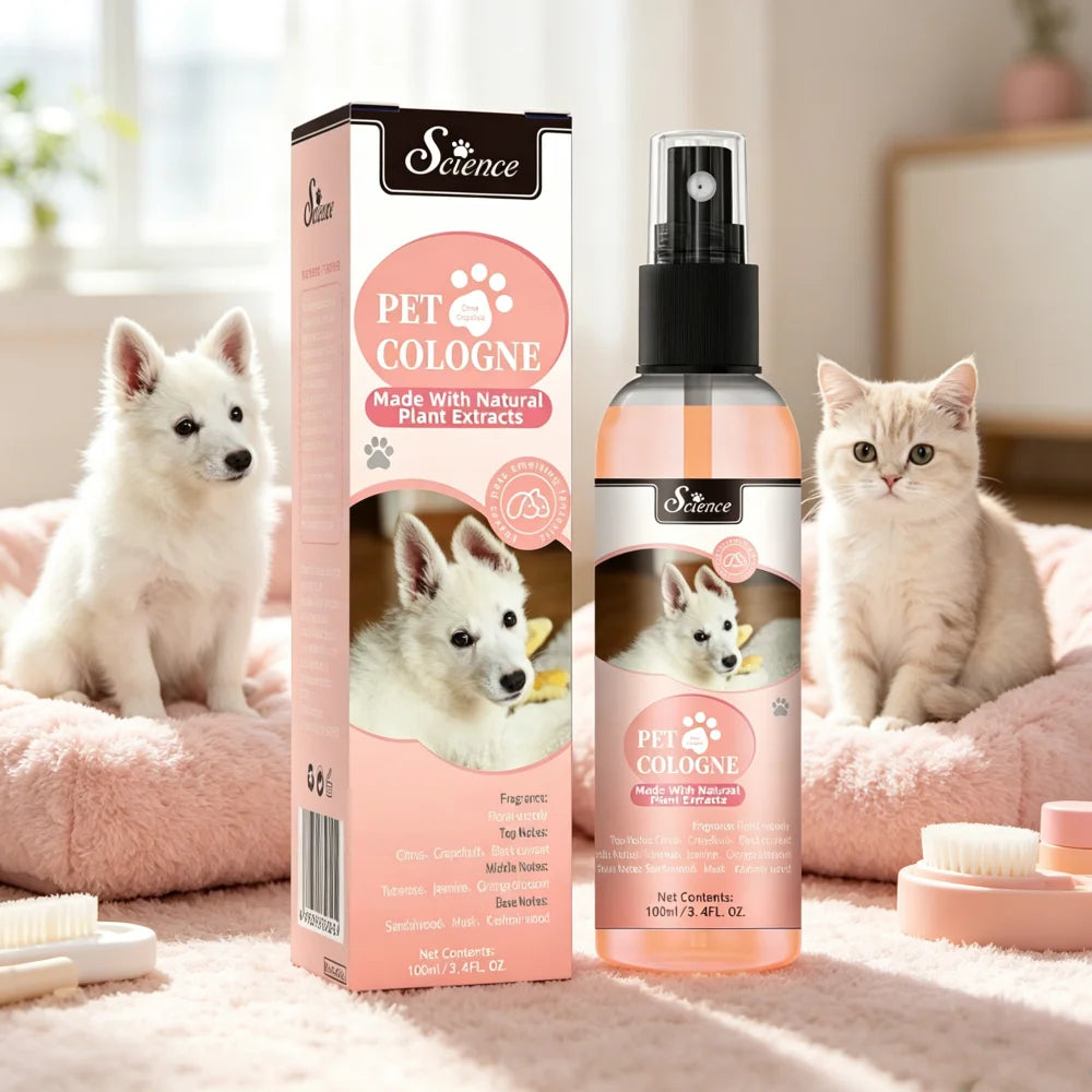 100ml Eco-Friendly Pet Perfume Deodorization and Odor Removal for Dogs and Cats Plastic Pet Environment Deodorant Supplies
