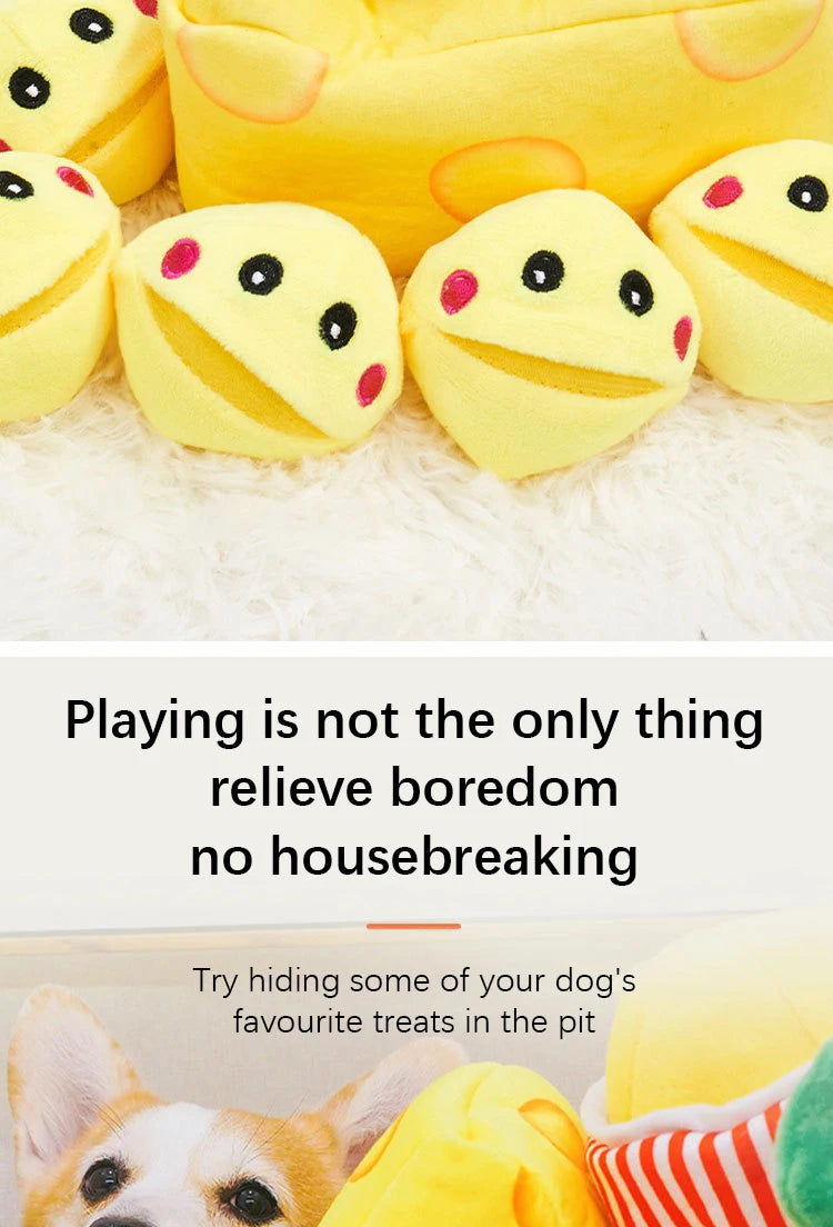 Pet Leakage Sniffing Toy Hide Food Puzzle Dog Training Interactive Sound Toy Suppleness There Elasticity Durable Pet Supplies