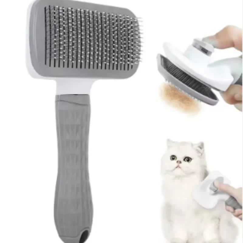 Pet Hair Remover Brush for Dogs And Cats Long Hair Grooming Comb Bath Cleaning Brush Essential Pet Supplies