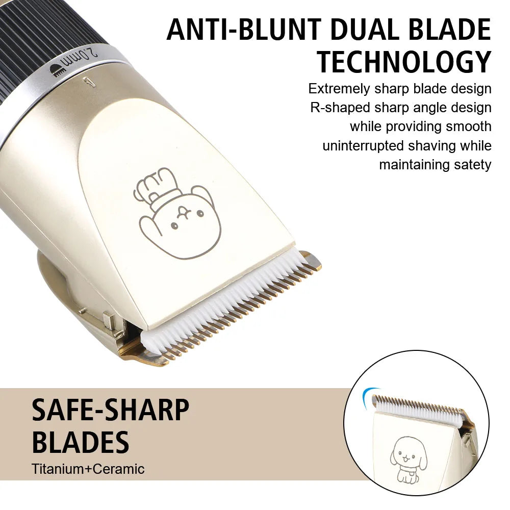 Pet Hair Clipper Haircut Trimmer Shaver Set For Rabbit Dog Cat Puppy Grooming Clipper Cutter Pet Supplies Electric Scissors