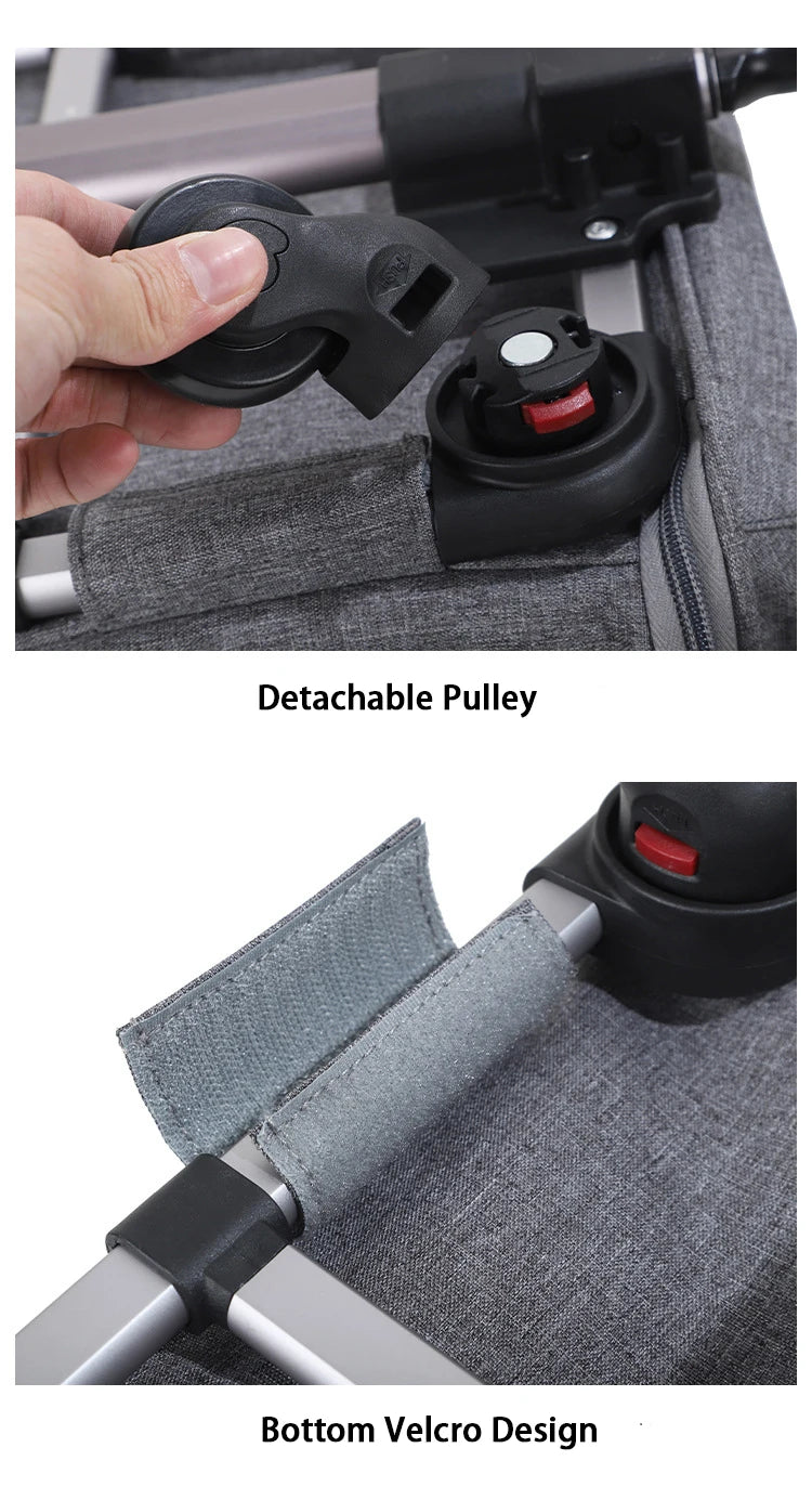 Pet Carrier with Wheels for Dogs Up To 15lbs & Cat  Airline Approved Dog Carrier Rolling Pet Carrier Foldable Pet Stroller