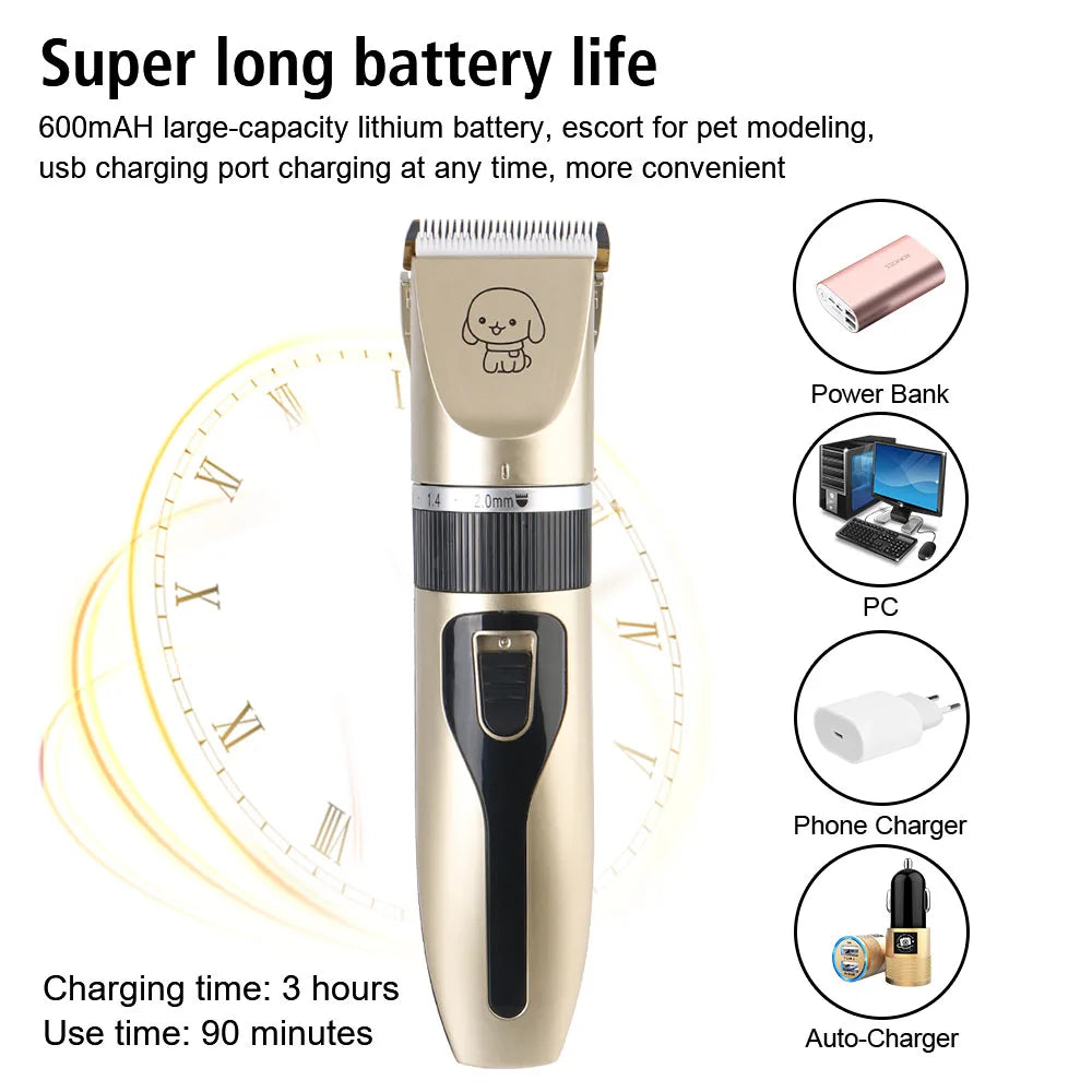 Pet Hair Clipper Haircut Trimmer Shaver Set For Rabbit Dog Cat Puppy Grooming Clipper Cutter Pet Supplies Electric Scissors
