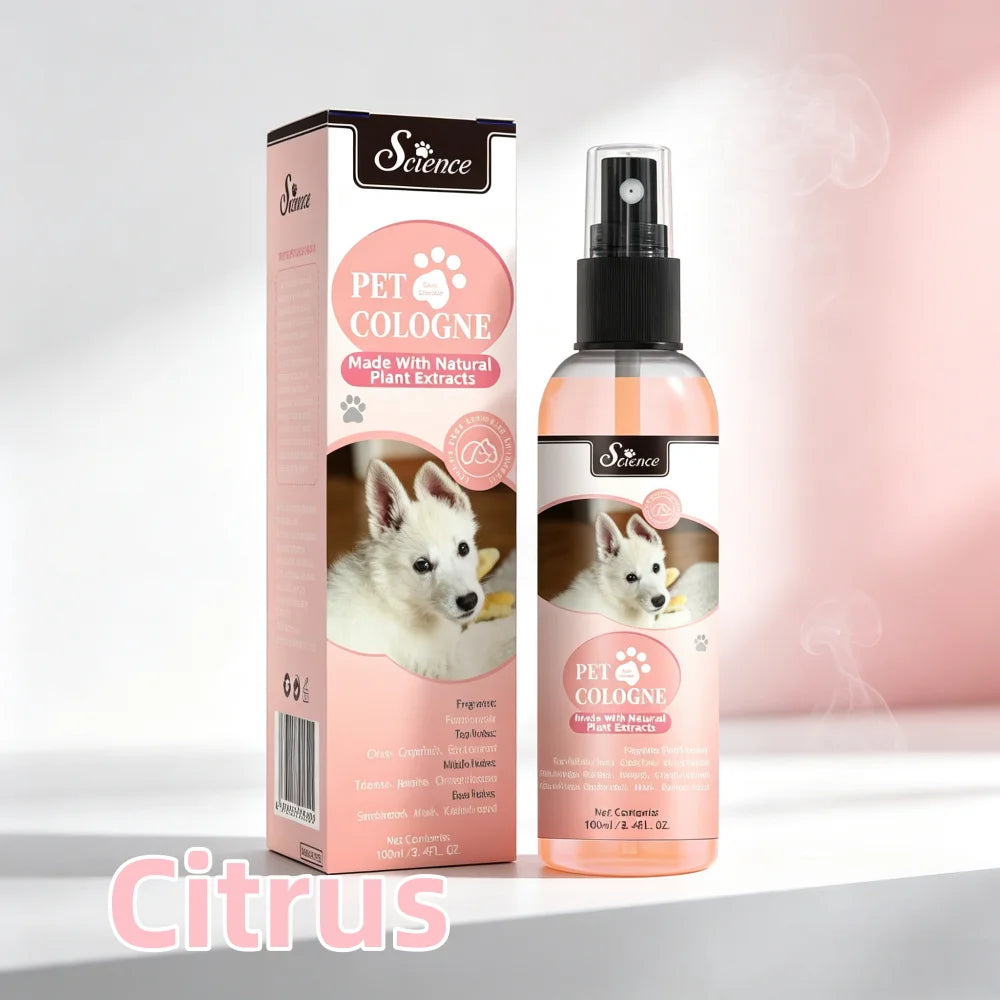 100ml Eco-Friendly Pet Perfume Deodorization and Odor Removal for Dogs and Cats Plastic Pet Environment Deodorant Supplies