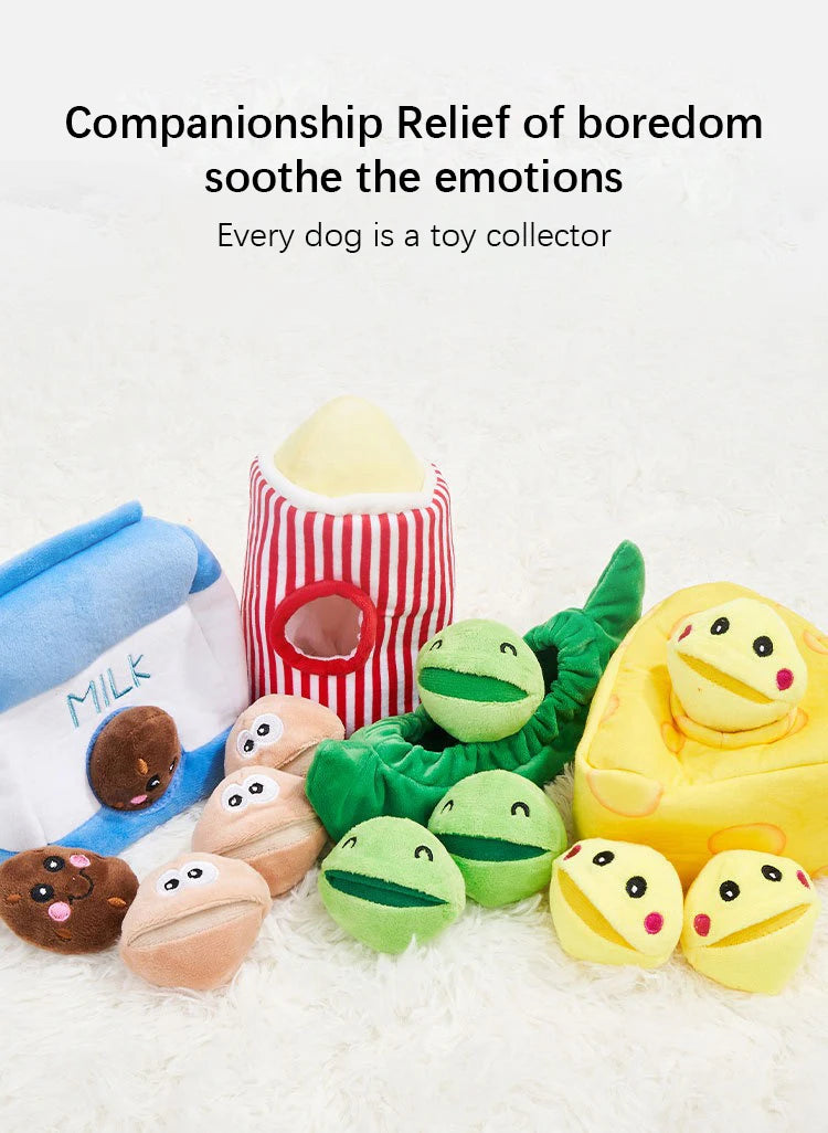 Pet Leakage Sniffing Toy Hide Food Puzzle Dog Training Interactive Sound Toy Suppleness There Elasticity Durable Pet Supplies