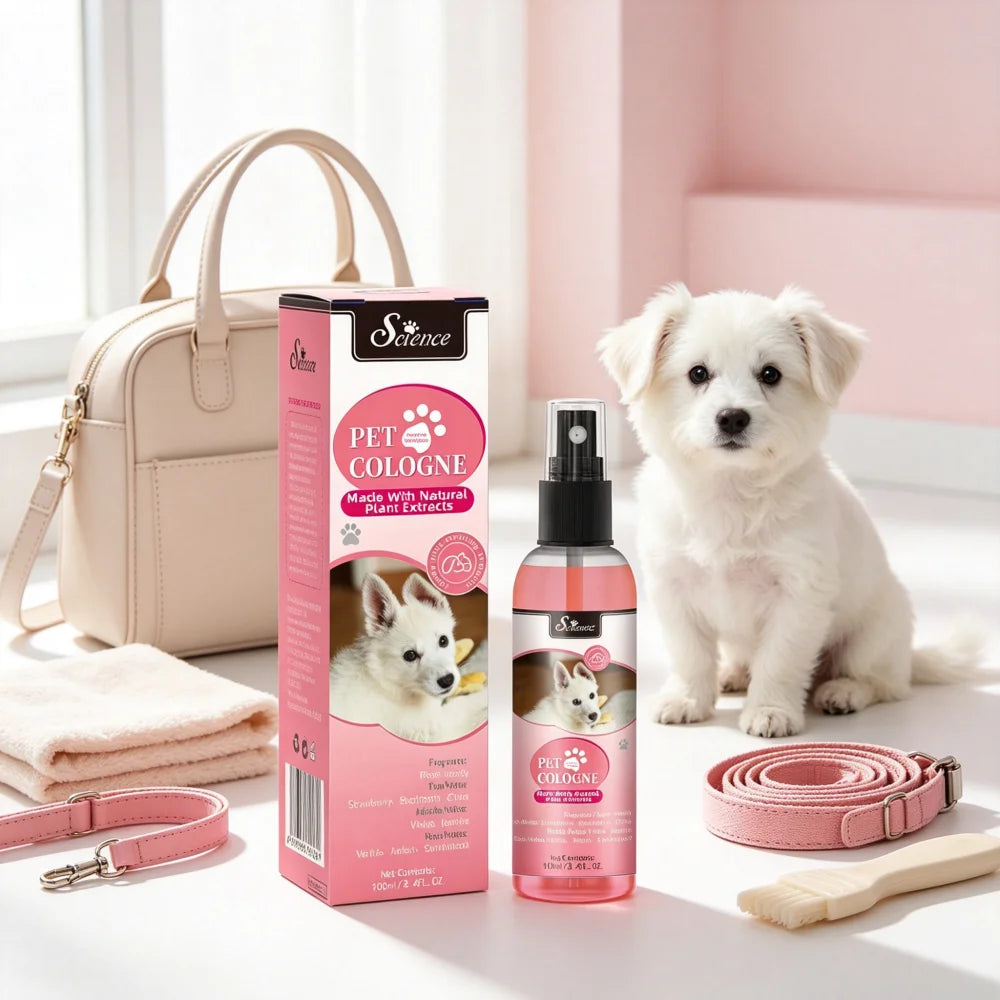 100ml Eco-Friendly Pet Perfume Deodorization and Odor Removal for Dogs and Cats Plastic Pet Environment Deodorant Supplies