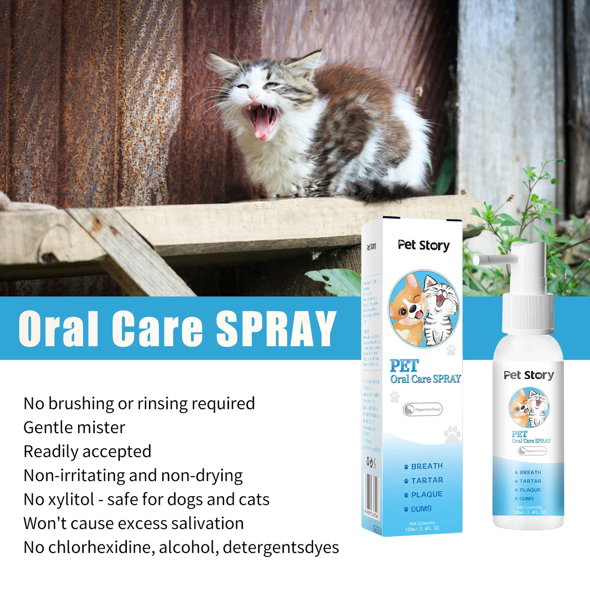 100ml Eco-Friendly Pet Perfume Deodorization and Odor Removal for Dogs and Cats Plastic Pet Environment Deodorant Supplies