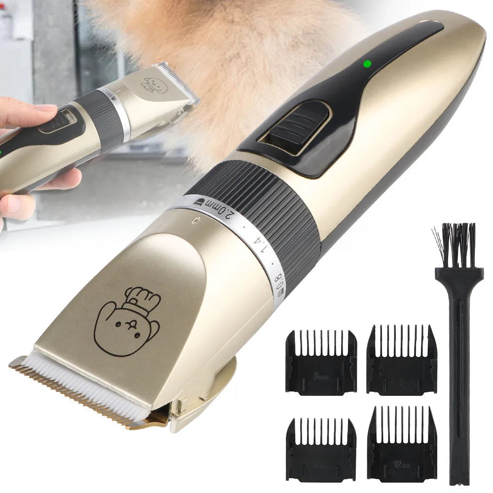 Pet Hair Clipper Haircut Trimmer Shaver Set For Rabbit Dog Cat Puppy Grooming Clipper Cutter Pet Supplies Electric Scissors