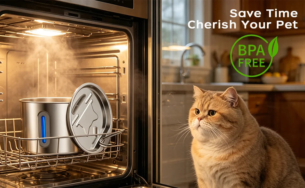 Cat Water Fountain Stainless Steel: 74oz/2.2L Cat Fountain for Drinking Pet Water Fountain for Cats Inside - Quiet Cats Water Bowl Dispenser - Kitty Drinking Fountains - for Pets& Small Animals