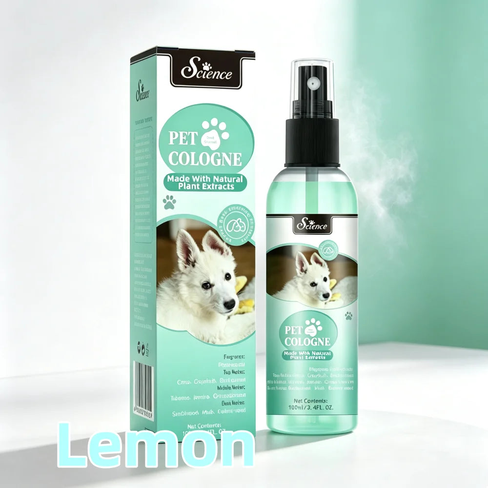 100ml Eco-Friendly Pet Perfume Deodorization and Odor Removal for Dogs and Cats Plastic Pet Environment Deodorant Supplies