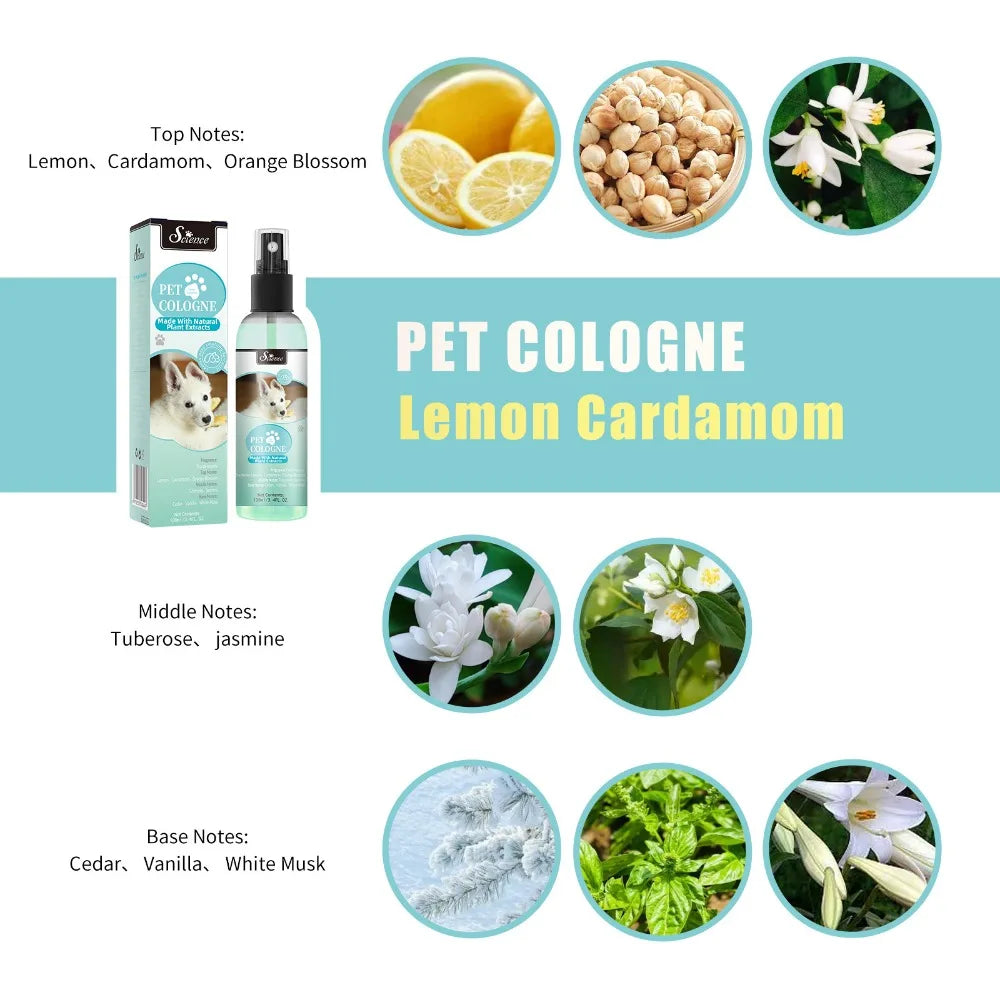 100ml Eco-Friendly Pet Perfume Deodorization and Odor Removal for Dogs and Cats Plastic Pet Environment Deodorant Supplies