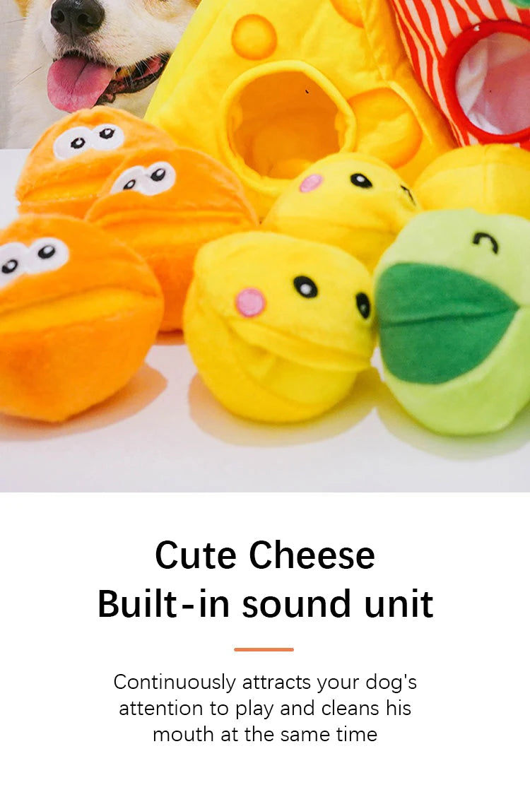 Pet Leakage Sniffing Toy Hide Food Puzzle Dog Training Interactive Sound Toy Suppleness There Elasticity Durable Pet Supplies