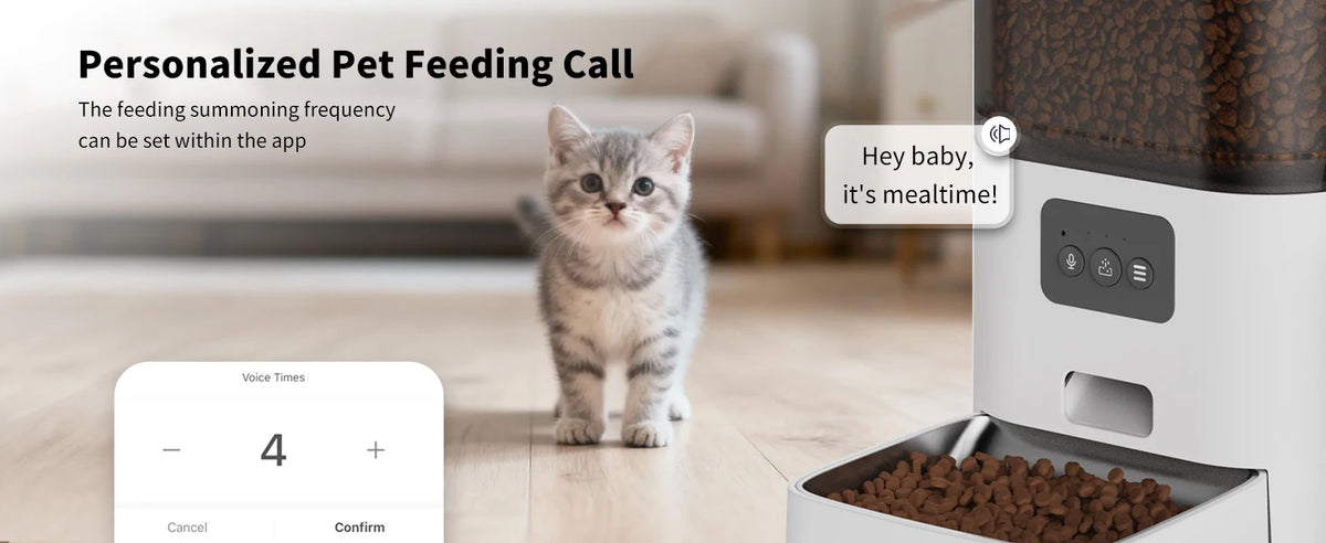 DOEL 2-in-1 Smart Cat Feeder 6L Dry Feeder & 2.5L Cat Water Fountain w/ App Control Timed Feeding For Small Dogs Food Dispenser