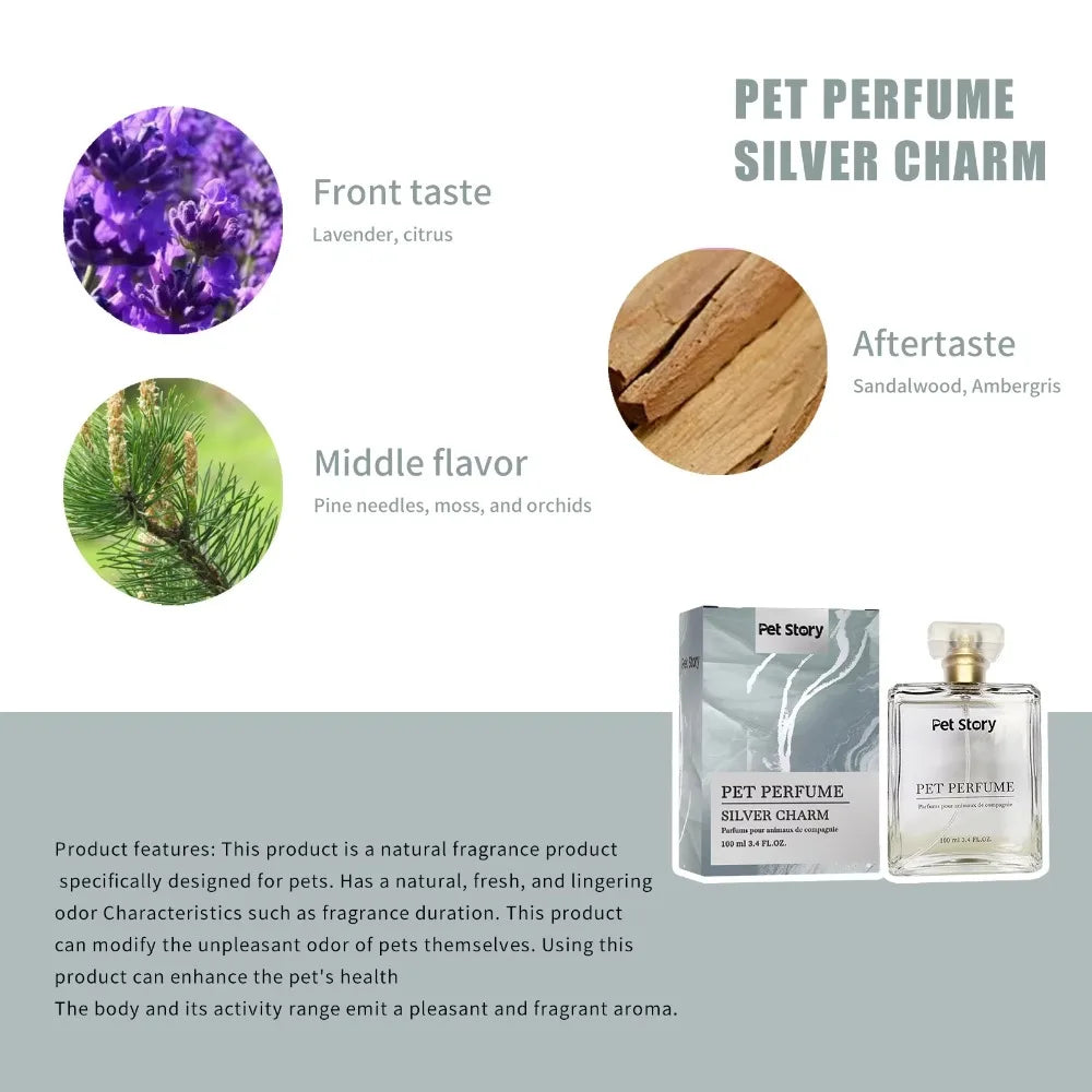 100ml Eco-Friendly Pet Perfume Deodorization and Odor Removal for Dogs and Cats Plastic Pet Environment Deodorant Supplies