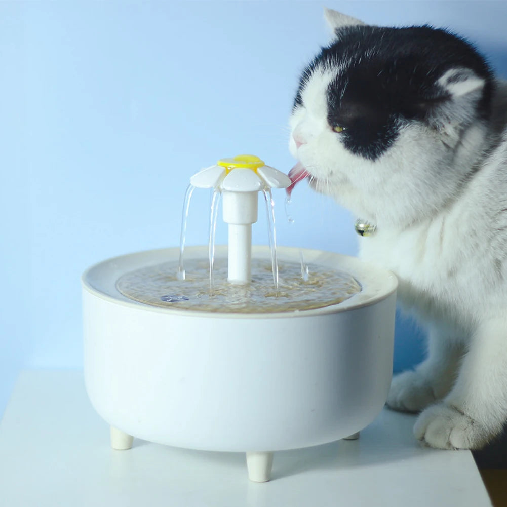 1200ml Automatic Cat Water Fountain Filter USB Electric Mute Pet Drink Bowl Pet Drinking Dispenser Drinker Cats Water Dispenser